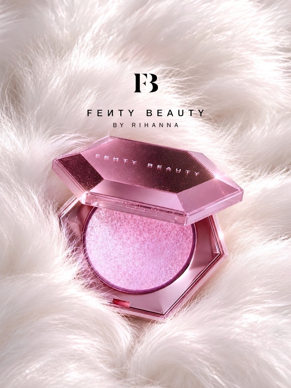 Fenty | ‘Lavender Luvr’ Diamond Bomb All-Over Diamond Veil | NiB